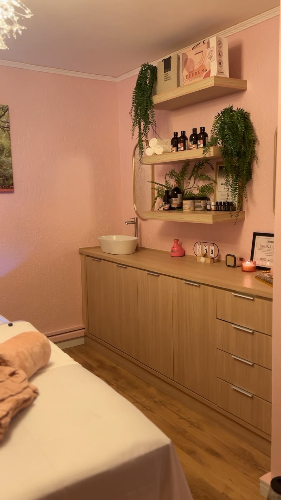 Sala de atendimento do Head Spa